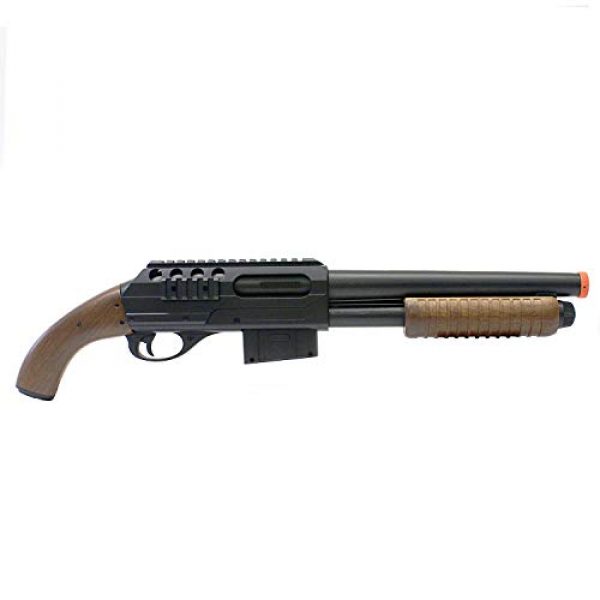 BBTac Airsoft Shotgun 2 BBTac BT-M47 Sawed-Off Style Spring Shotgun, Black