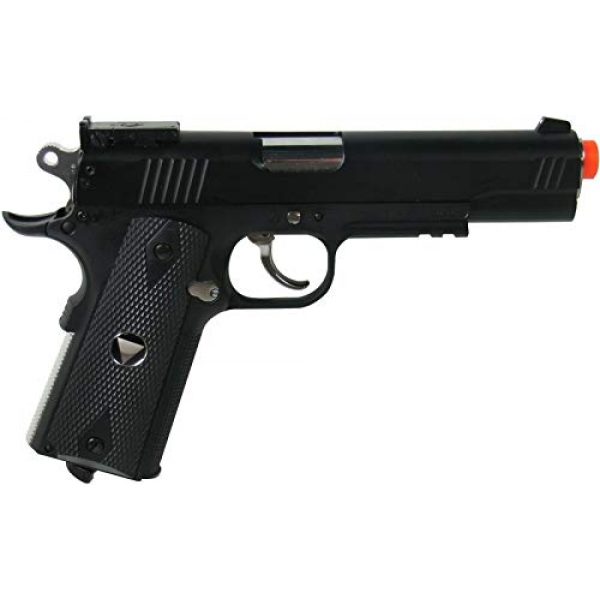 WinGun Airsoft Pistol 2 WinGun Special Combat Pistol 1911 CO2 Blowback Airsoft Gun Black with Black Grip