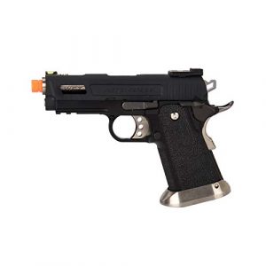 Lancer Tactical Airsoft Pistol 1 Lancer Tactical WE-Tech Hi-Capa 3.8 Velociraptor Full Auto Gas Blowback Airsoft Pistol Black