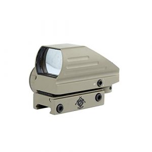 DJym Rifle Scope 1 DJym Sand Color Red and Green Dot Reflex Sight Scope with Broad Gauge Electrodeless Used for Hunting Rifle Scope