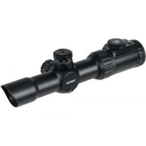 Accu-Shot Rifle Scope 1 UTG 1-4.5X28 30mm CQB Scope, 36-color Glass Circle Dot,Rings