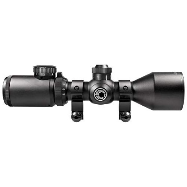 BARSKA Rifle Scope 5 BARSKA 3-9x42 IR Contour Riflescope, Black