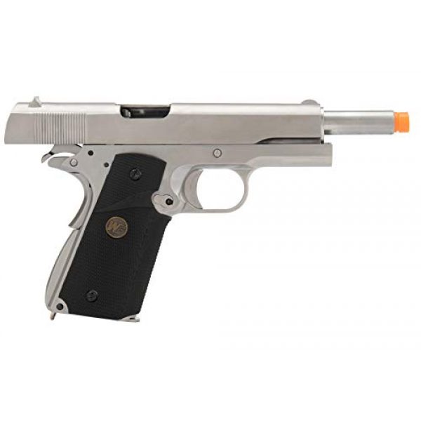 Lancer Tactical Airsoft Pistol 6 Lancer Tactical WE M1911 Full Metal MEU Gas Blowback Airsoft Pistol Silver Black