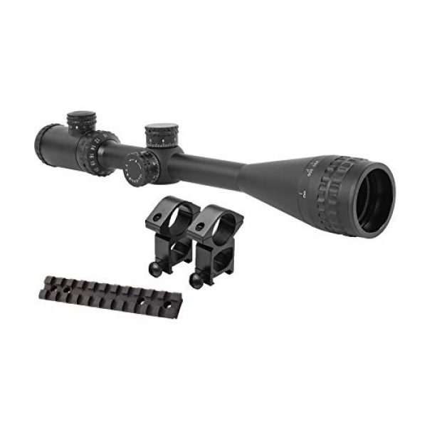 M1Surplus Rifle Scope 1 M1SURPLUS Presents This Tactical Kit for Ruger 10/22 Rifles - Includes A Hi-Power 8-32x50 Illuminated Rifle Scope + Sun Shade + Flip-Up Lens Covers + Scope Rings + Scope Mount Rail