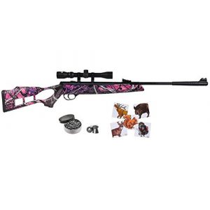 Wearable4U Air Rifle 1 Hatsan Striker Edge Spring Muddy Girl Combo Air Rifle with Wearable4U 100x Paper Targets and Lead Pellets Bundle