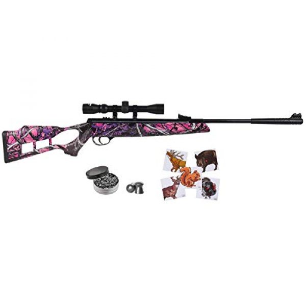Wearable4U Air Rifle 1 Hatsan Striker Edge Spring Muddy Girl Combo Air Rifle with Wearable4U 100x Paper Targets and Lead Pellets Bundle