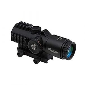 Sig Sauer Rifle Scope 1 Sig Sauer Bravo3 Battle Sight, 3X24mm, 556-762 Horseshoe DOT Illum Reticle, 0.5 Moa, M1913, Black