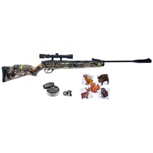 Wearable4U Air Rifle 1 Hatsan Mod 125 Spring Camo Combo Air Rifle with Wearable4U Paper Targets and Lead Pellets Bundle