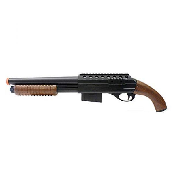 BBTac Airsoft Shotgun 3 BBTac BT-M47 Sawed-Off Style Spring Shotgun, Black