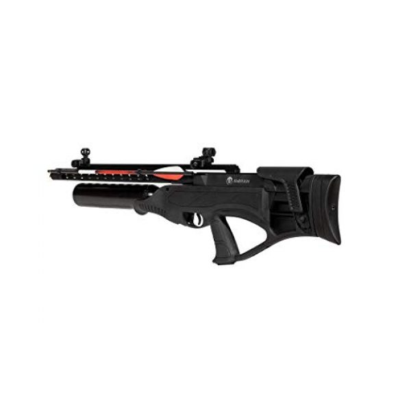 Wearable4U Air Rifle 6 Hatsan Harpoon Arrow Air Rifle with Included Carbon Fiber Arrows and Wearable4U 100x Paper Targets Bundle