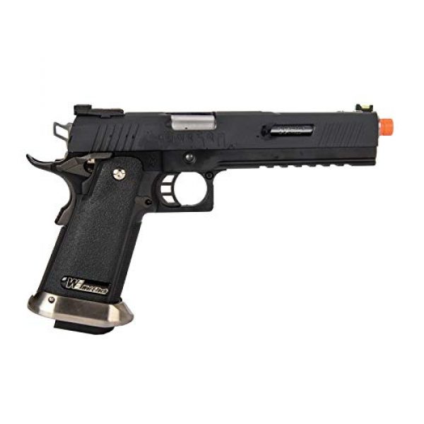 Lancer Tactical Airsoft Pistol 2 Lancer Tactical WE-Tech Hi-Capa 6" IREX Full Auto Competition GBB Airsoft Pistol Black with Markings