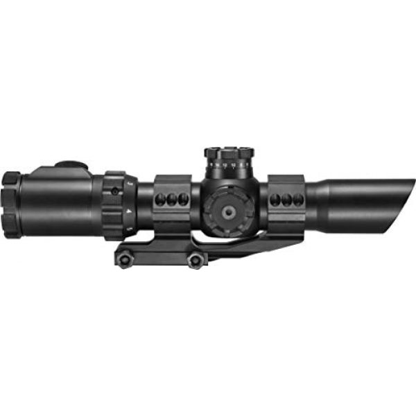 BARSKA Rifle Scope 6 Barska AC12138 Rifle Scope 1-6x32 Red/Green Illuminated Mil-Dot Reticle with Cantilever Ring