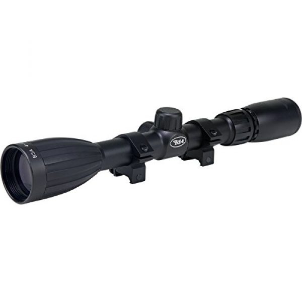 BSA Optics Rifle Scope 1 BSA Rifle Scope with Rings, 4-12 X 40