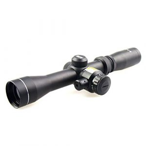 TACFUN Rifle Scope 1 TACFUN AIM Sports 2-7X32MM Long Eye Relief Scout Scope with RED Laser & Duplex Reticle