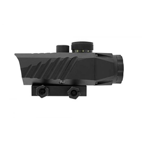 Monstrum Rifle Scope 4 Monstrum P330 Marksman 3X Prism Scope | RM5-AH Adjustable Height Riser Mount with Quick Release | Bundle