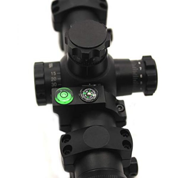ELAN MILRE Rifle Scope Level 5 ELAN MILRE Metal Hunting Scope Bubble Level Mounts Ring 25.4mm/30mm Rifle Scope mounts Level Ring with Compass
