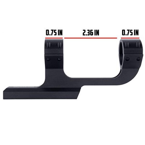 Monstrum Rifle Scope 7 Monstrum 3-9x32 AO Rifle Scope with Illuminated Range Finder Reticle and Parallax Adjustment | ZR250 H-Series Offset Scope Mount | Monstrum Flip Up Lens Cover Set | Bundle