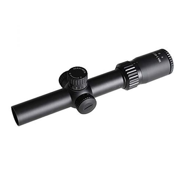 SPINA OPTICS Rifle Scope 7 SPINA OPTICS Riflescope BM WA 1-5X24 IR Tactical Optic Sight Wide Angle Red Dot Illuminated Rifle Scope for Hunting Shooting