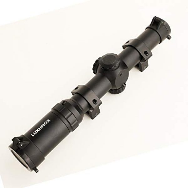 LUXHMOX Rifle Scope 2 LUXHMOX Rifle Scope 1-4x24 IR Crosshair Optics Rifle Scopes for Hunting Gun Scope