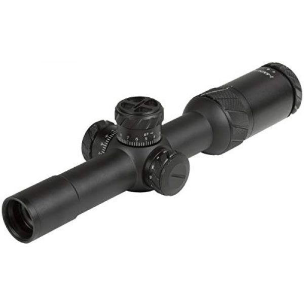 AGM Global Vision Rifle Scope 1 AGM 4501X822PRGPR1 Model 1-8X22RS Professional Riflescope, 1x~8X Magnification, 22mm Objective Lens Diameter, 30mm Ocular Lens Diameter, 91-88mm Eye Relief, 8-3mm Exit Pupil, Field of View 21~2.63