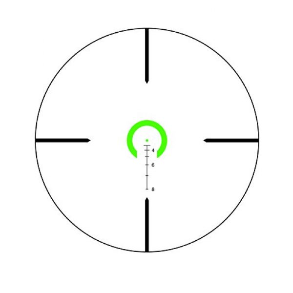 Trijicon Rifle Scope 6 Trijicon VC16-C-1600043 Vcog 1-6x24mm Green Horseshoe Dot/Crosshair Riflescope.223/77 Grains Ballistic Reticle with Thumb Screw Mount, Black
