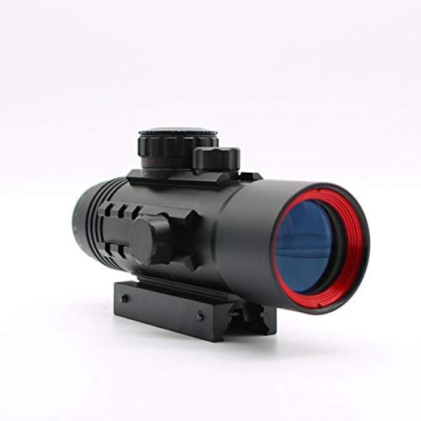 KTAIS Rifle Scope 3 KTAIS 4x33 Acog Riflescope 20mm Dovetail Reflex Optics Scope Tactical Sight for Hunting Gun Rifle Airsoft Sniper Magnifier (Color : 4X33Heighten Base)