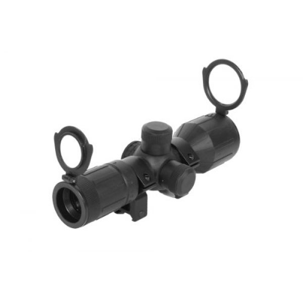 Aim Sports Rifle Scope 3 Aim Sports Inc 3-9X40 Dual Illuminated Rubber Armored Scope with Rings
