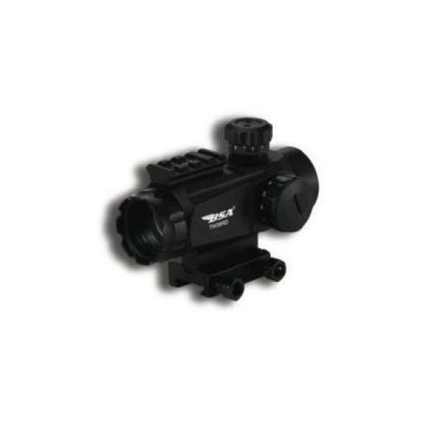 BSA Optics Rifle Scope 3 BSA Optics TW35RDCP 3.5-10x40 Tactical Weapon Red Dot Rifle Scope, 5 MOA