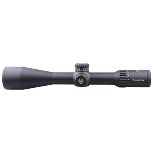 Vector Optics Rifle Scope 5 Vector Optics Continental 5-30x56 First Focal Plane (FFP) Rifle Scope, 34mm Tube, 1/10 MIL Per Click Adjustment, Turret Lock System, Free Picatinny/Weaver Mount Rings, Matte Black