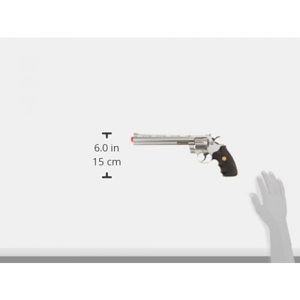 Team SD Airsoft Pistol 4 TSD/UHC Sports Model 141SR Gas Airsoft Revolver - Silver/Black w/ 8" Barrel