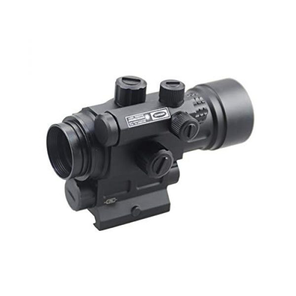 DJym Rifle Scope 6 DJym Advanced Button Red Dot Sight, 1X Waterproof and Anti-Fog Rifle Scope