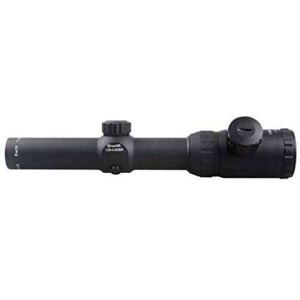Vector Optics Rifle Scope 6 Vector Optics Swift 1.25-4.5x26mm, 1/4 MOA, 30mm Tube, Red and Green Dot Illuminated Reticle, Second Focal Plane (SFP) Hunting Riflescope