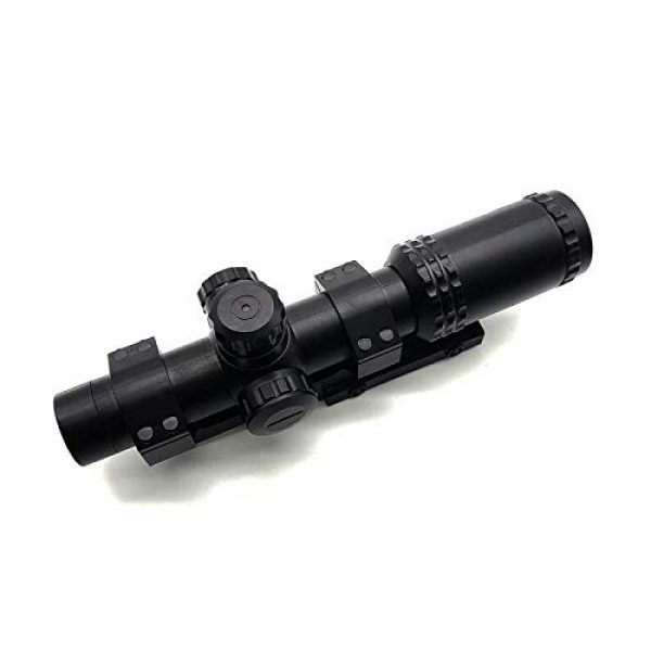 KTAIS Rifle Scope 5 KTAIS 8X Sight Scope Riflescope Green & Red Cross Tactical Hunting Optics Holographic Sight Toy Plastic Gun Accessories (Color : Black)