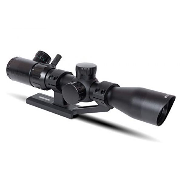 Monstrum Rifle Scope 3 Monstrum 3-9x32 Rifle Scope with Rangefinder Reticle | ZR255 H-Series Offset Scope Mount | Bundle