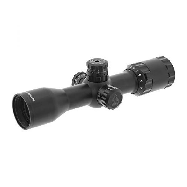 Leapers Rifle Scope 1 Leapers Inc., UTG BugBuster Riflescope, 3-9x32mm, 1" Tube, Side AO, Mil-Dot Reticle, DT Rings, Black