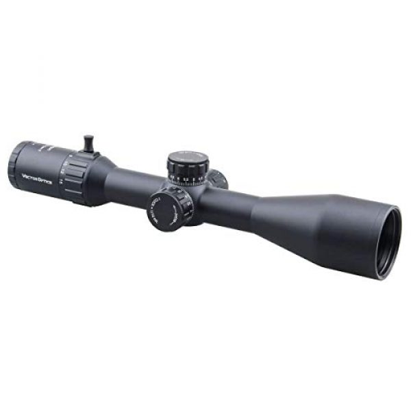 Vector Optics Rifle Scope 6 Vector Optics 3-15x50mm Second Focal Plane (SFP) Genii 1/10 MIL Tactical Riflescope with Red Illuminated Reticle, 30mm Mount Rings, Lens Cover, 3 Inch Sunshade(Black Matte)