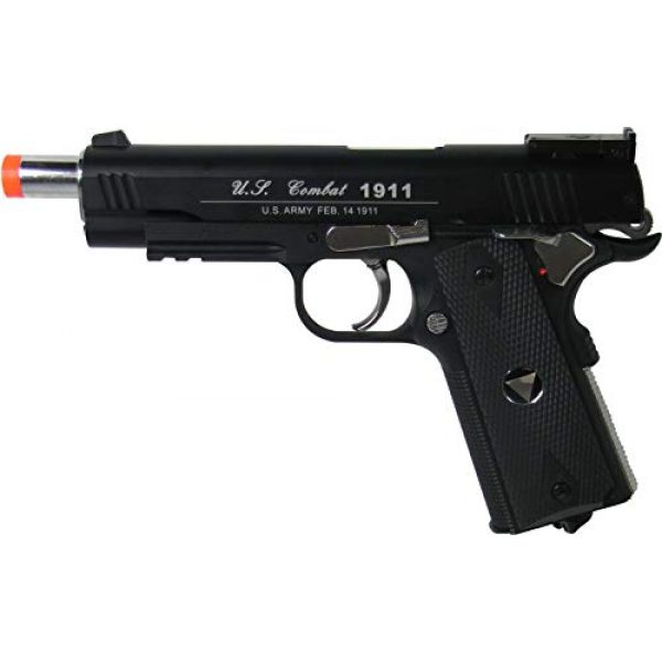 WinGun Airsoft Pistol 3 WinGun Special Combat Pistol 1911 CO2 Blowback Airsoft Gun Black with Black Grip