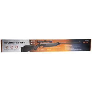Beeman Air Rifle 1 Beeman, Bay Cat Air Riflr Combo.177 Caliber with 4x32mm Scope, Black Synthetic Stock