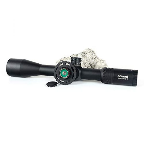 ohhunt Rifle Scope 3 ohhunt FFP 4.5-18X44 SFIR First Focal Plane Hunting Optical Riflescopes Side Parallax R/G Glass Etched Reticle Lock Reset Scope