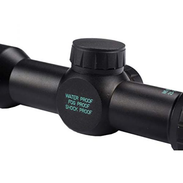 KTAIS Rifle Scope 4 KTAIS Tactical Hunting Scope 2.5-7x28 Riflescope Optical Sight Rangefinder Reticle Rifle Scope Gun Airgun Scope (Color : Black)