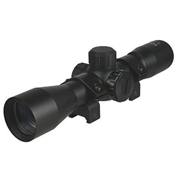 DB TAC INC Rifle Scope 1 DB TAC 4x32 Anodize Black Color Mil-dot Reticle Slug Scope Picatinny Weaver Mounted Aluminum Hunting Optics Accessory.