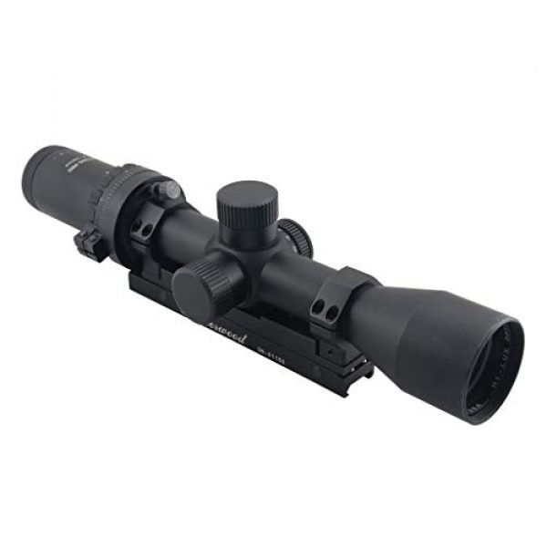 Hi-Lux Optics Rifle Scope 1 Hi-Lux Optics M1000-PRO Automatic Ranging Trajectory (Art) M1000-PRO 2-10 x 42 with Green Illuminated HR1 MOA Reticle, Black