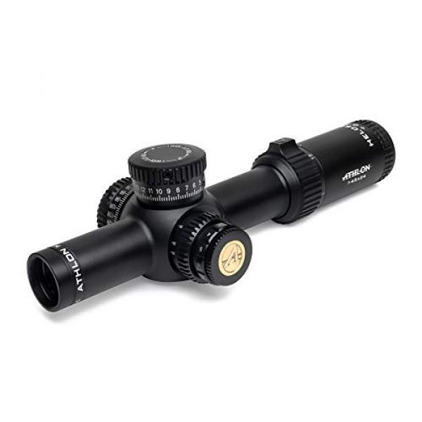 Athlon Optics Rifle Scope 1 Athlon Optics Helos BTR 1-4.5x24 Riflescope - ATSR3 FFP IR MOA, Black