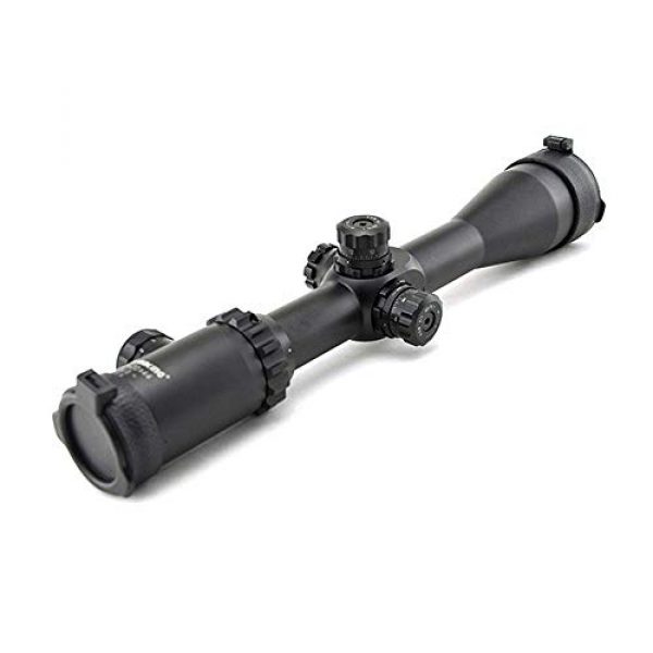 Visionking Rifle Scope 4 Visionking Rifle Scope 2-20x44 Riflescope 10 Times Zoom Side Focus Mil-dot Hunting Tactical Rifle scopes Color Black (Same, High)