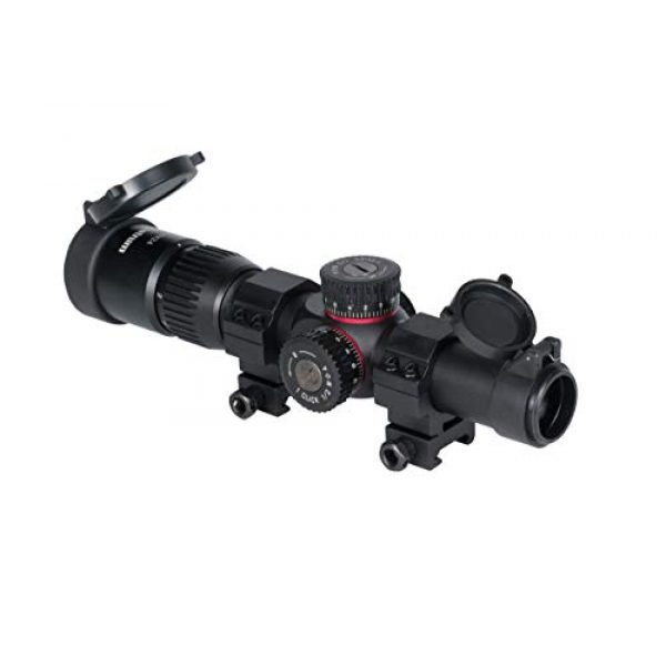 Monstrum Rifle Scope 5 Monstrum G2 1-6x24 First Focal Plane (FFP) Rifle Scope with Illuminated BDC Reticle
