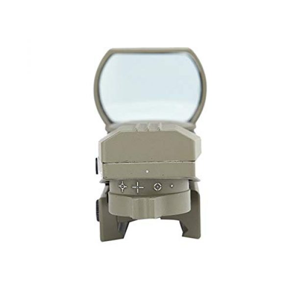 DJym Rifle Scope 2 DJym HD No Magnification Fast Sight Five-Position Red Dot Aiming Excellent Seismic Performance Sand Color Optical Sight