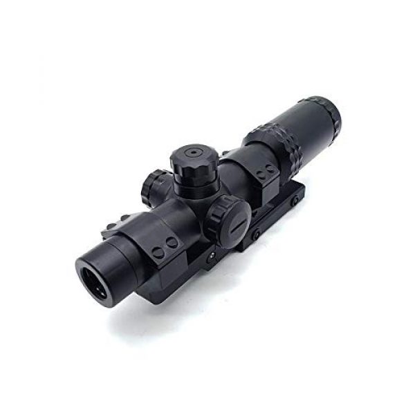 KTAIS Rifle Scope 6 KTAIS 8X Sight Scope Riflescope Green & Red Cross Tactical Hunting Optics Holographic Sight Toy Plastic Gun Accessories (Color : Black)