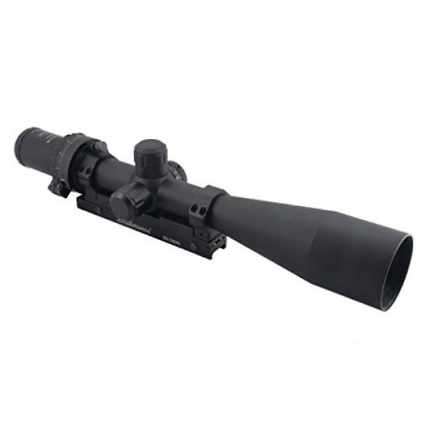 Hi-Lux Optics Rifle Scope 4 Hi-Lux Optics M1200 Art Scope with Illuminated Reticle, Red