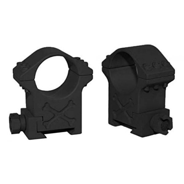 Talley Rifle Scope 1 Talley BAT35X 35mm Tactical Ring (Black Armor) (Extra High) 1.44 Height