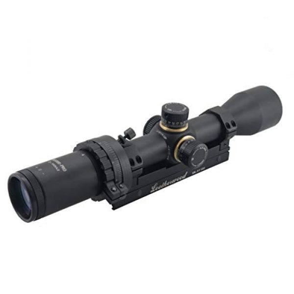 Hi-Lux Optics Rifle Scope 4 Hi-Lux Optics M1000-PRO Automatic Ranging Trajectory (Art) M1000-PRO 2-10 x 42 with Green Illuminated HR1 MOA Reticle, Black